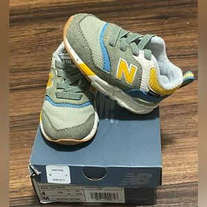 New Balance 4c Olive Green Blue & Yellow